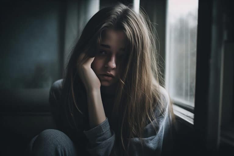 Depressief meisje