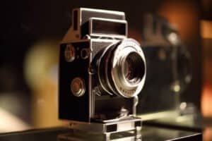 Ouderwetse spiegel reflex camera