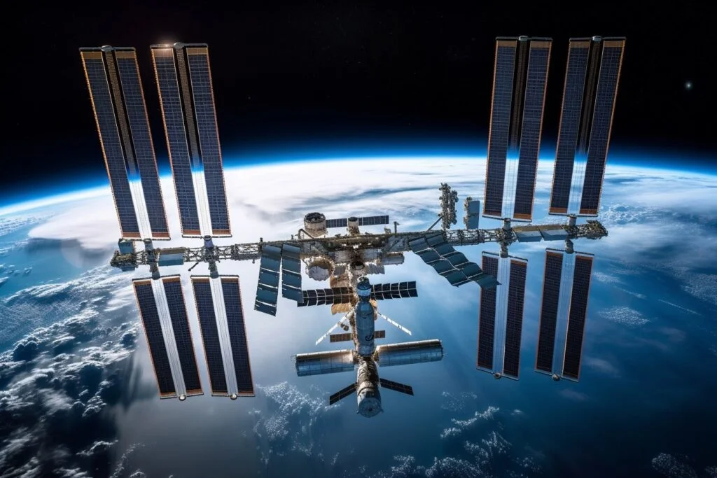 Foto van ruimtestation ISS