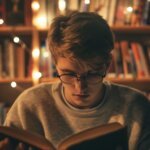 Jongen is aan het leren