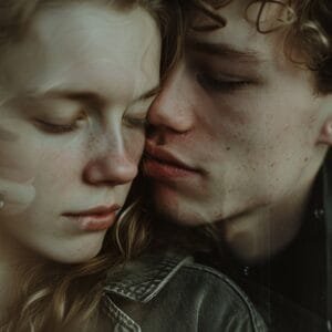 Man en vrouw die elkaar liefhebben