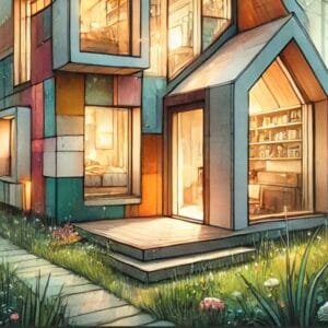 Tiny house in het bos