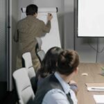 Teammeeting met whiteboard